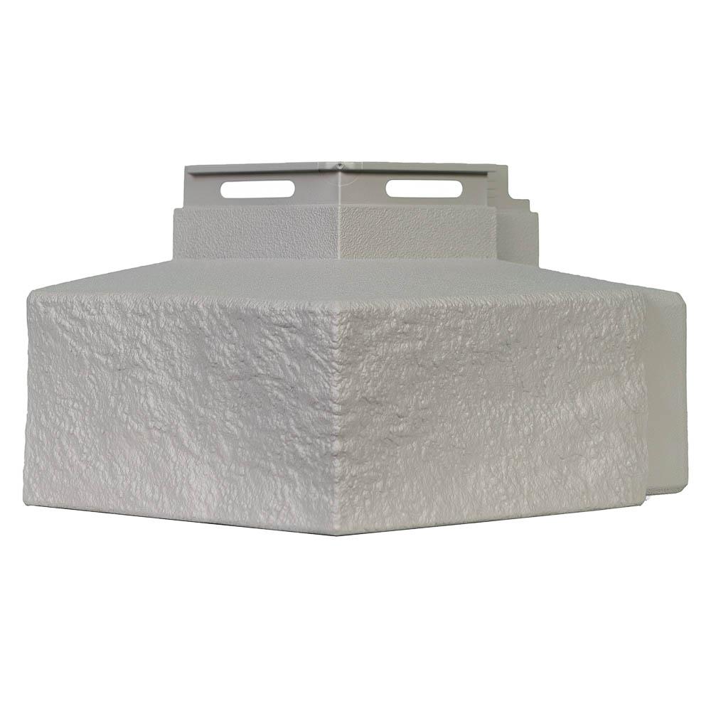 Novik Ledge - 5 in. x 5.6 in. Premium Ledge in Mortar Gray - Corner (4 ...