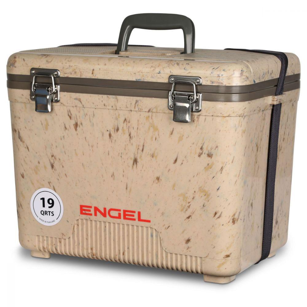 Black Engel 19 Quart 32 Can Leak Proof Odor Resistant Insulated Cooler Drybox