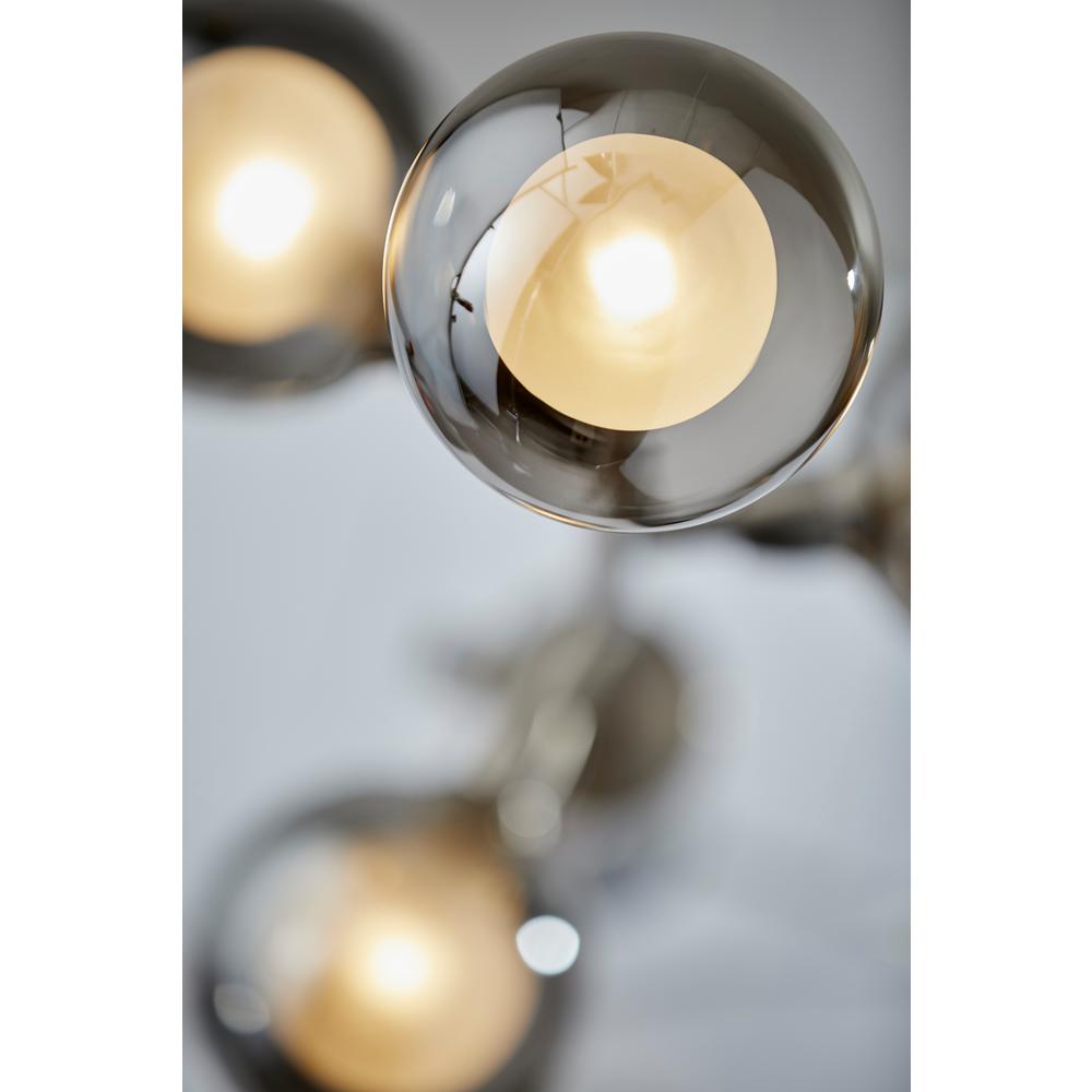 Adesso Calder 62 5 In Integrated Led Brushed Steel Floor Lamp