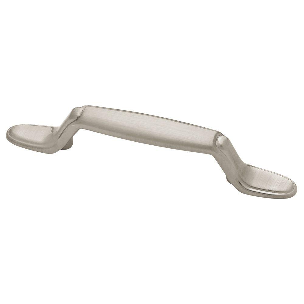 Liberty Decorative 3 In 76mm Center To Center Satin Nickel Spoon Foot Drawer Pull 10 Pack P50122l Stn U1 The Home Depot