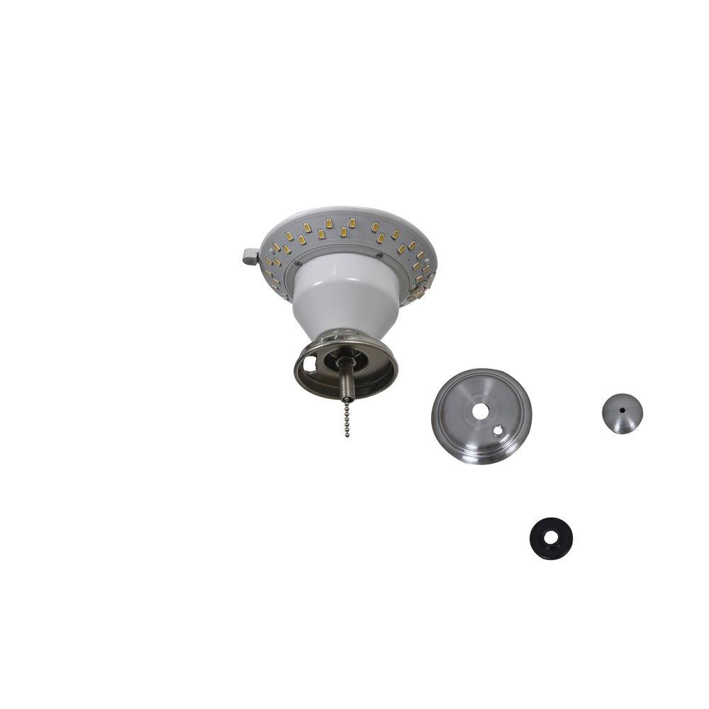 Air Cool Carrolton Ii 52 In Led Brushed Nickel Ceiling Fan Replacement Light Kit