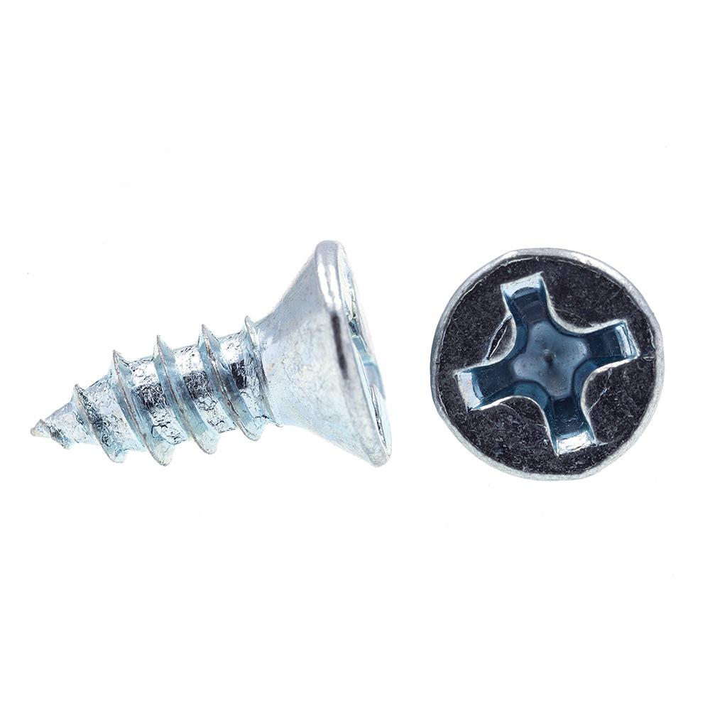 Prime-Line 9016128 Sheet Metal Screws Self-Tapping 50-Pack Prime-Line Products Phillips Drive #6 X 3//8 in Zinc Plated Steel Flat Head