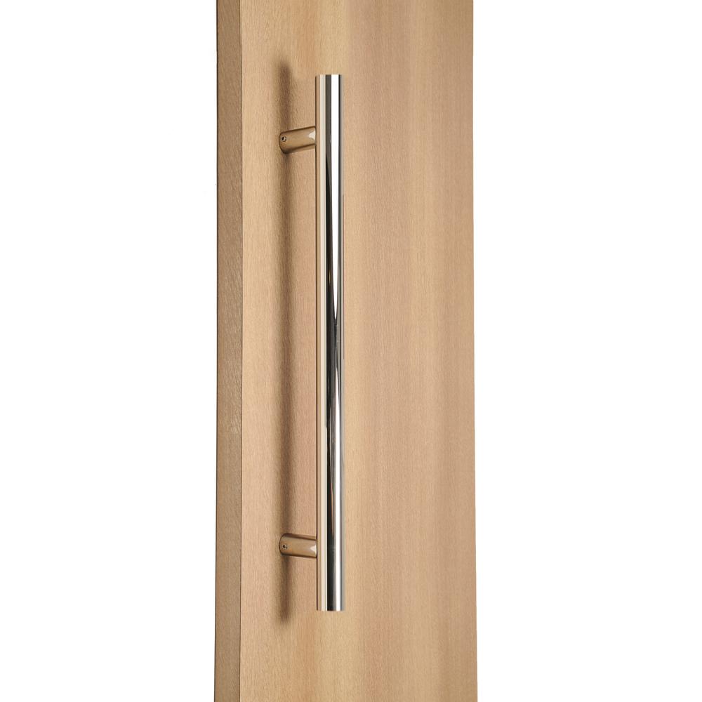 STRONGAR Ladder Style 48 in. x 1 in. BacktoBack Polished Chrome Stainless Steel Door Pull