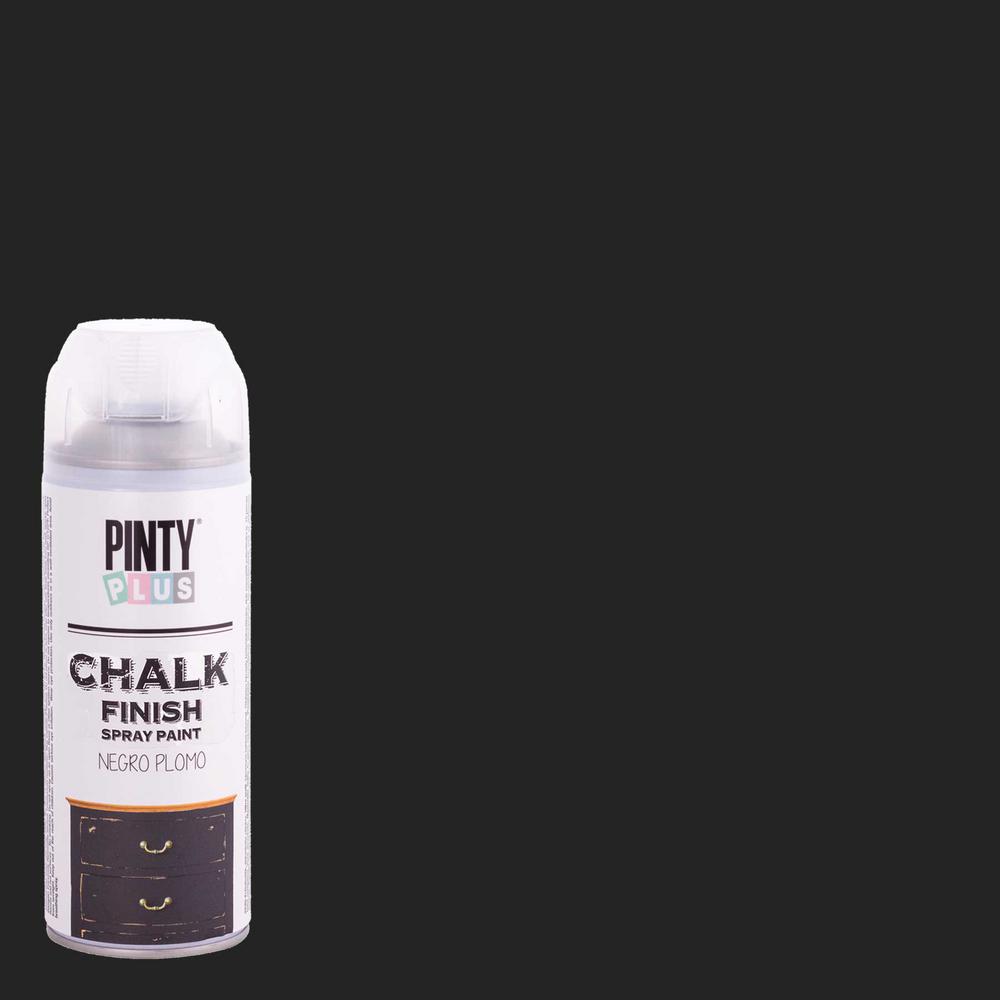 PINTY PLUS 11.82 oz. Black Plumb (Charcoal) Chalk Finish Spray Paint