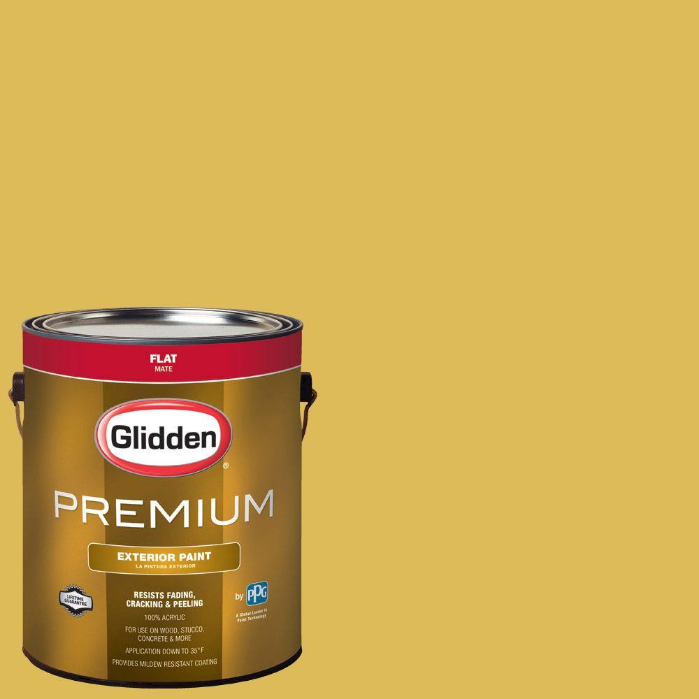 Glidden Premium 1gal. HDGY53 Extra Virgin Olive Oil Flat Latex