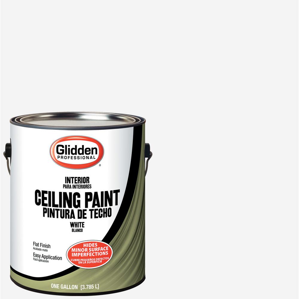 Glidden Ceiling 1 Gal Flat Interior Ceiling Paint Gpl 0000 01