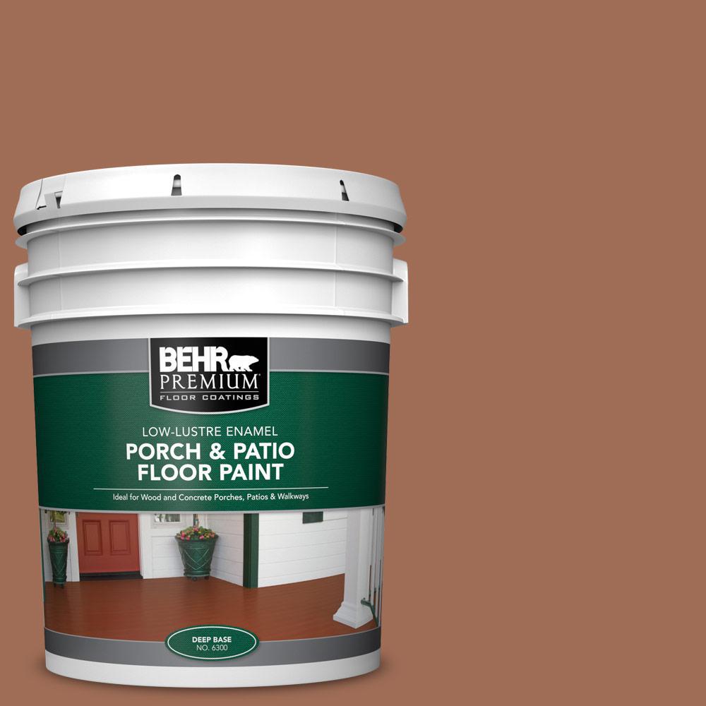 Behr Premium 5 Gal 230f 6 Earth Tone Low Re Enamel Interior Exterior Porch And Patio Floor Paint 630005 The Home Depot Behr Premium 5 Gal 230f 6 Earth Tone