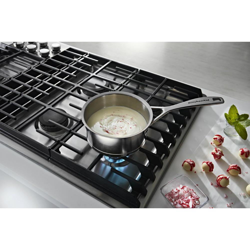 Kitchenaid 36 In Gas Downdraft Cooktop In Stainless Steel With 5