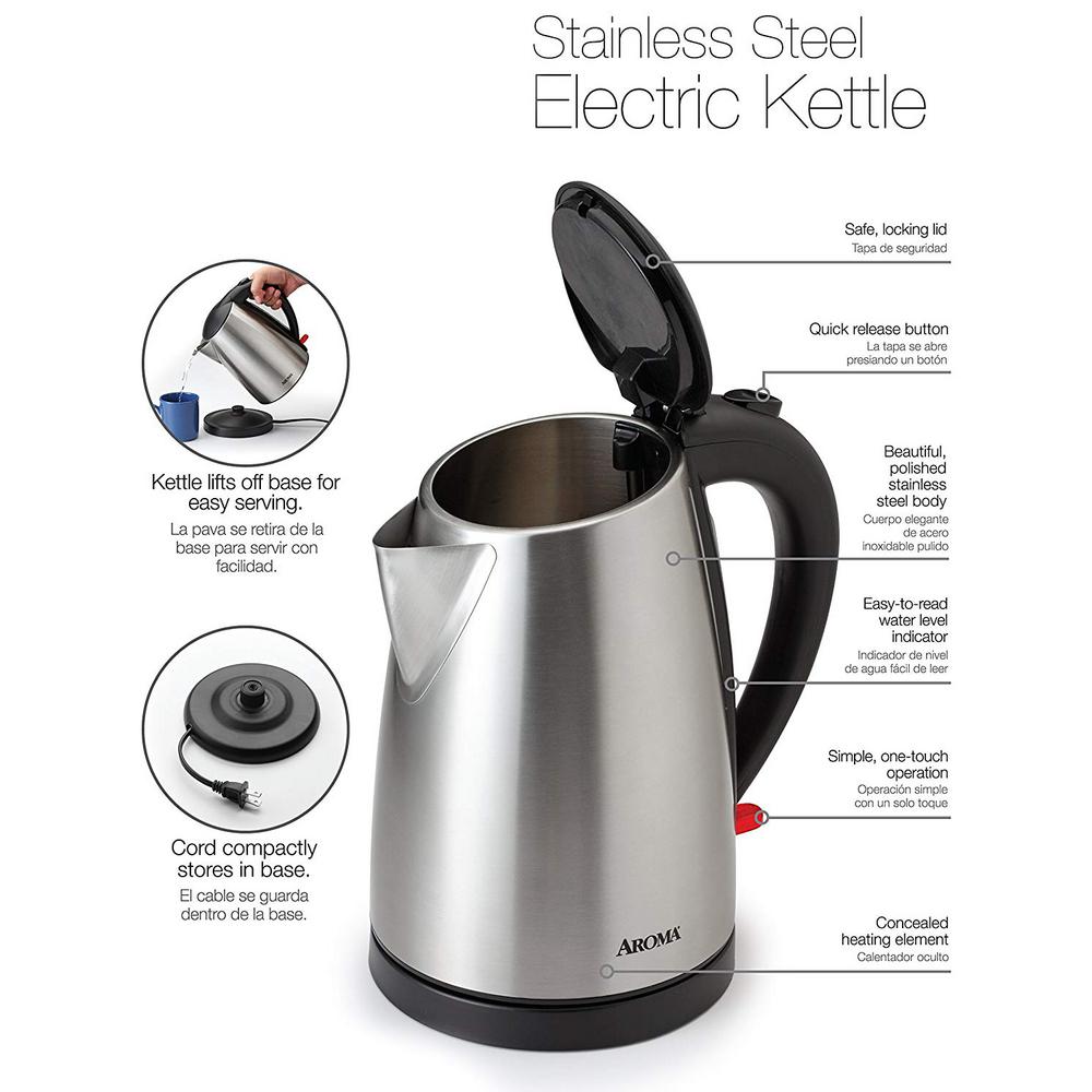 aroma 7 cup electric water kettle