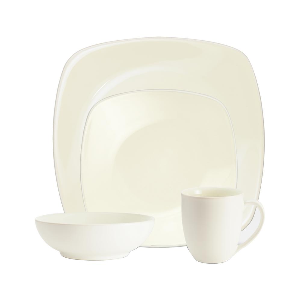 Noritake Colorwave 4Piece White Square Dinnerware Set809004P The