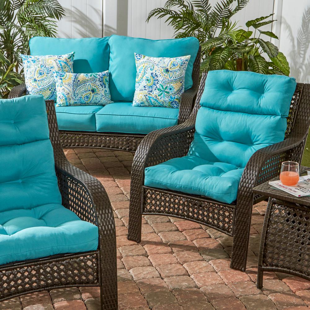 outdoor cushions teal