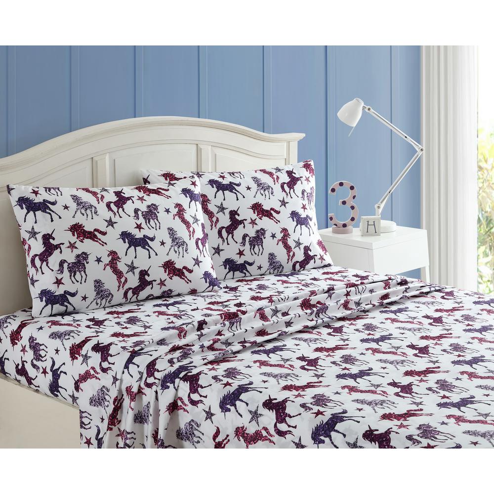 unicorn sheet set twin