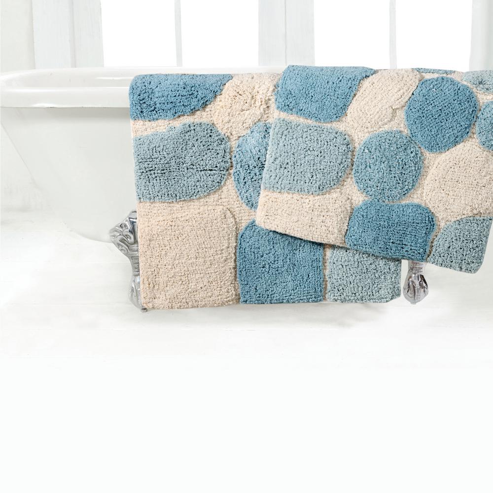 Navy rug piece blue bath set walmart