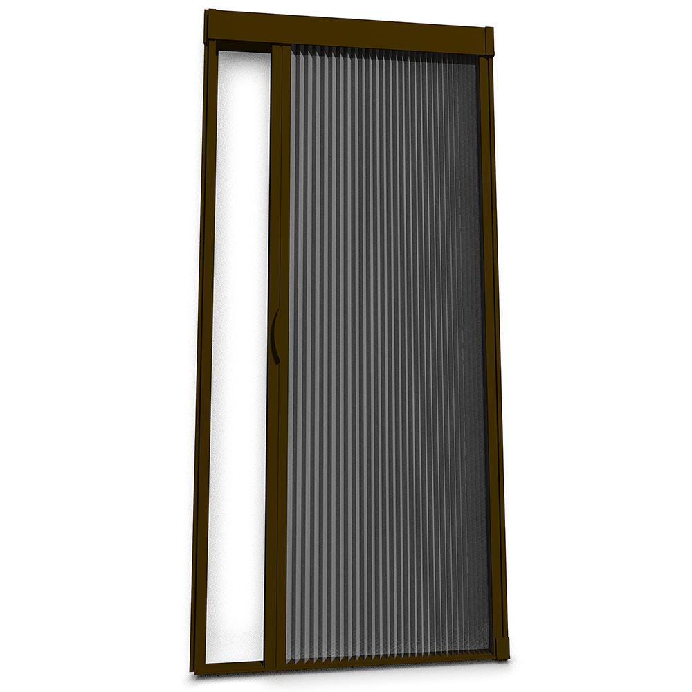 Aluminum Brown Screen Doors Exterior Doors The Home Depot
