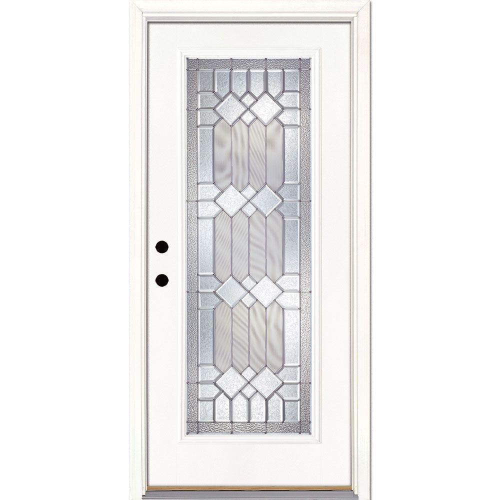 Feather River Doors 33 5 In X 81 625 In Mission Pointe Zinc Full