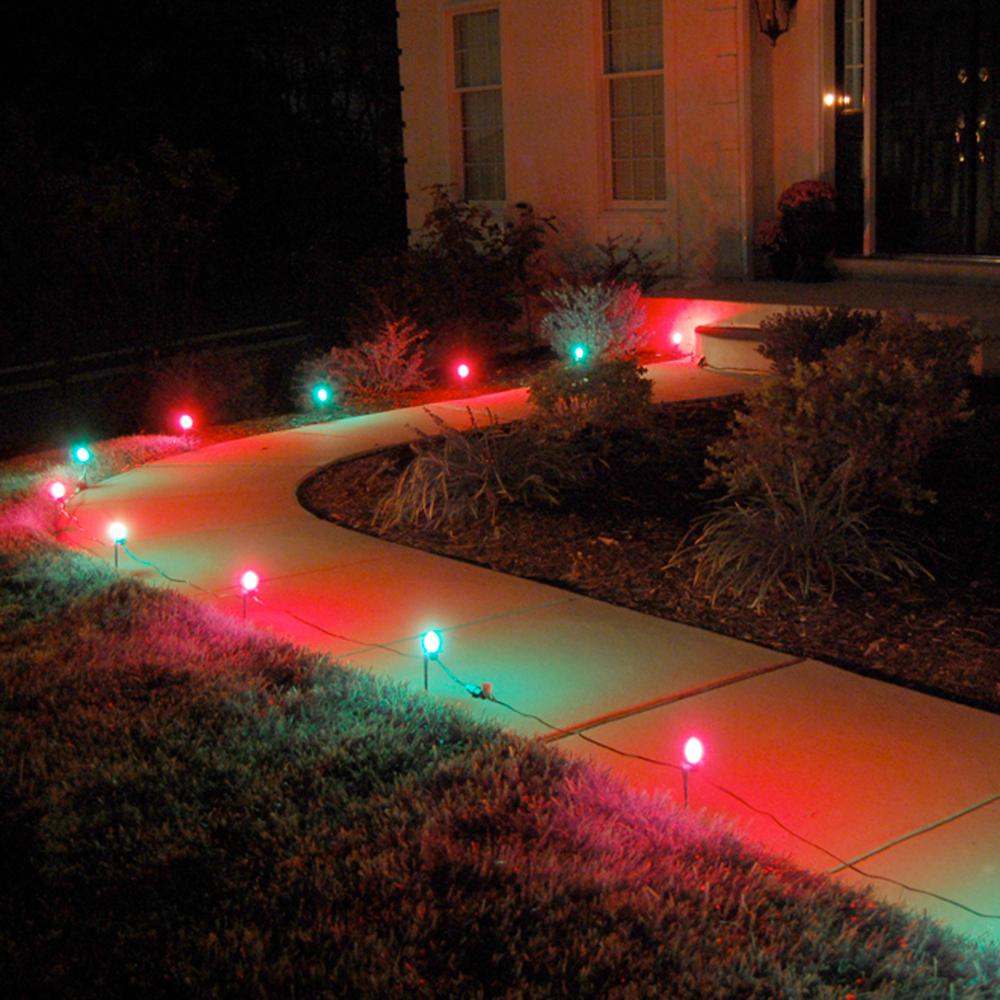 Lumabase Red and Green Pathway Lights (10-Count)-61110 ...