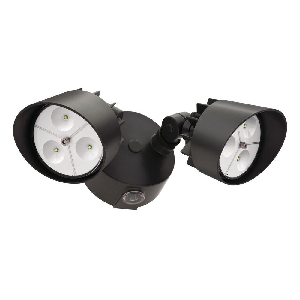 Integrated Led Floodlights Lithonia Lighting Outdoor Security Black Bronze Outdoor Led Wall Mount Flood Light With Photocell