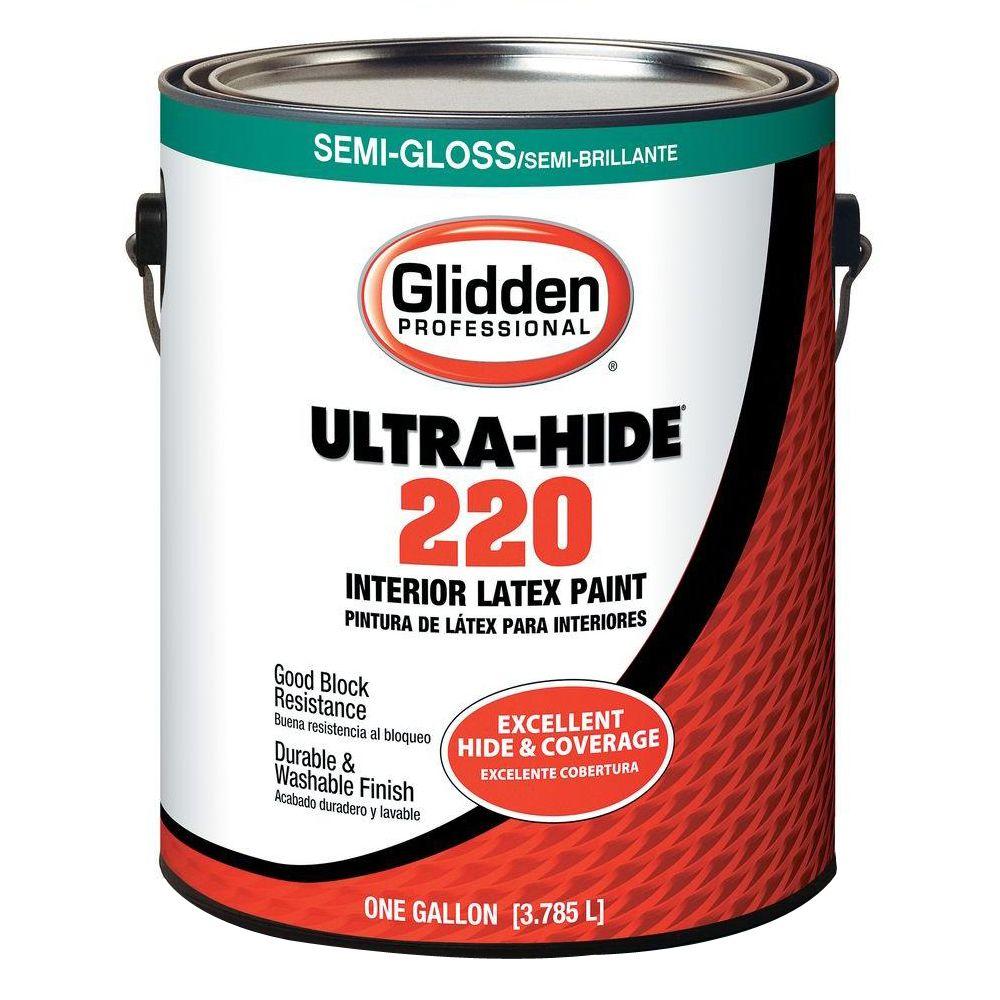 Glidden Professional 1 gal. UltraHide 220 White Tint Base SemiGloss
