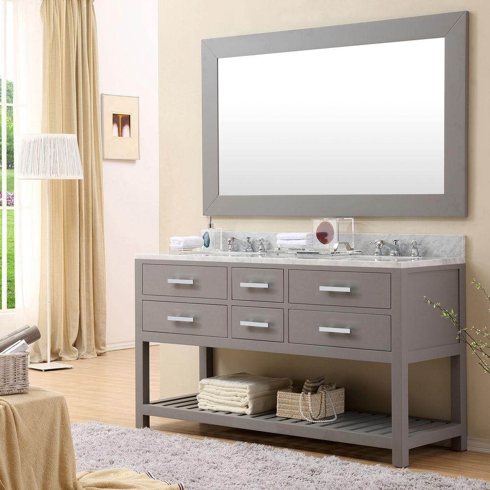 Water Creation 60 In W X 21 5 In D X 34 In H Vanity In Cashmere