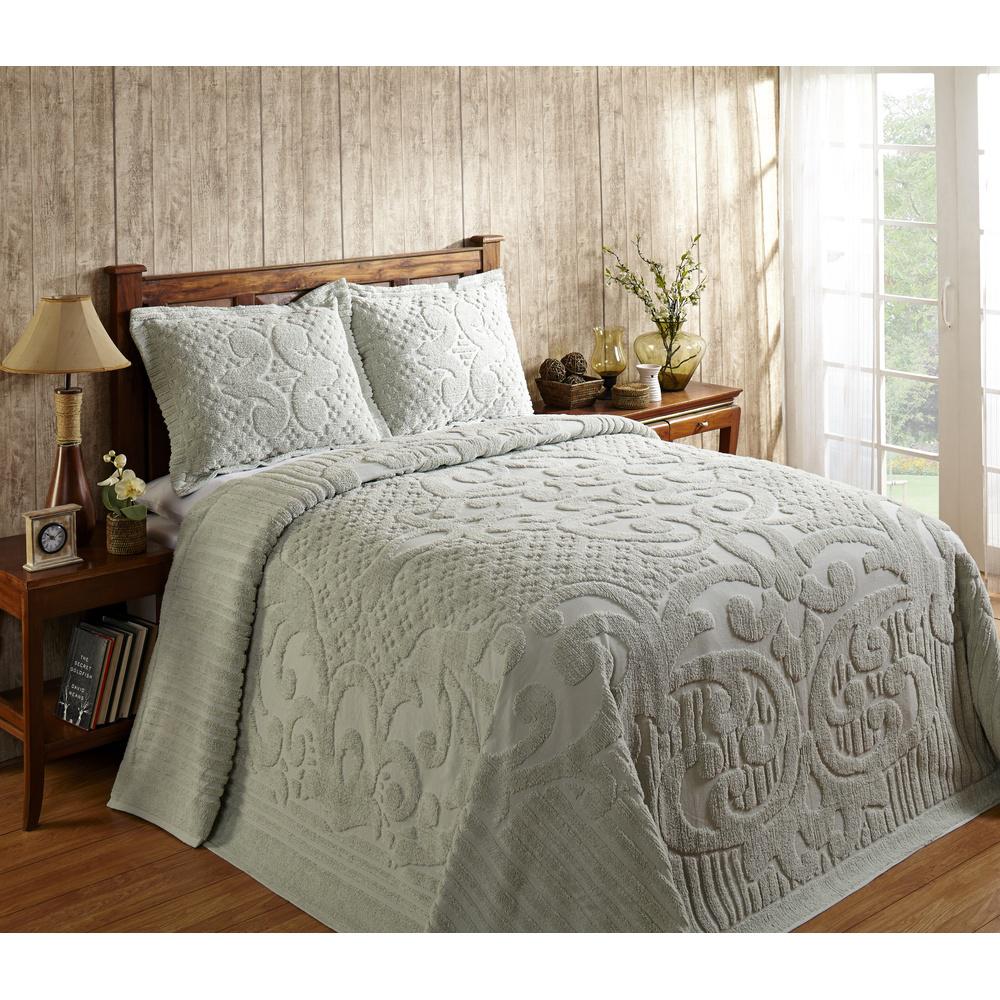 American Traditions French Tile Quilted Cream King Bedspread BQ7168IVKG ...