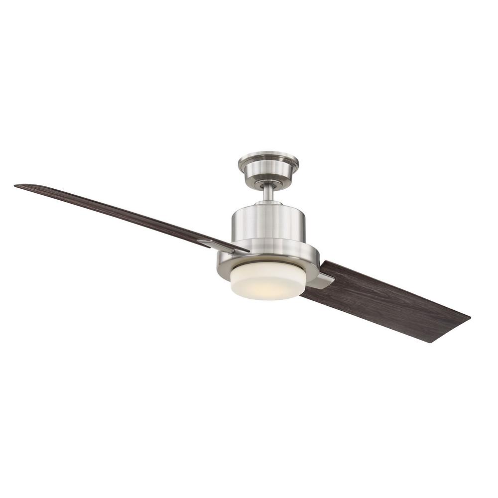 Home Decorators Collection Radley 60 In Led Brushed Nickel Ceiling Fan With Light