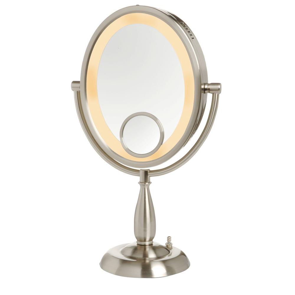 jerdon lighted mirror wall mount