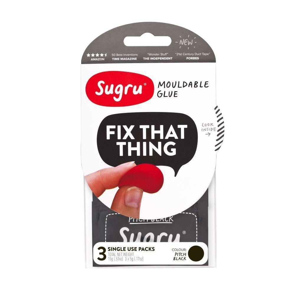 Sugru 0.53 oz. Black Mouldable Glue (3Pack)SBLK3 The Home Depot