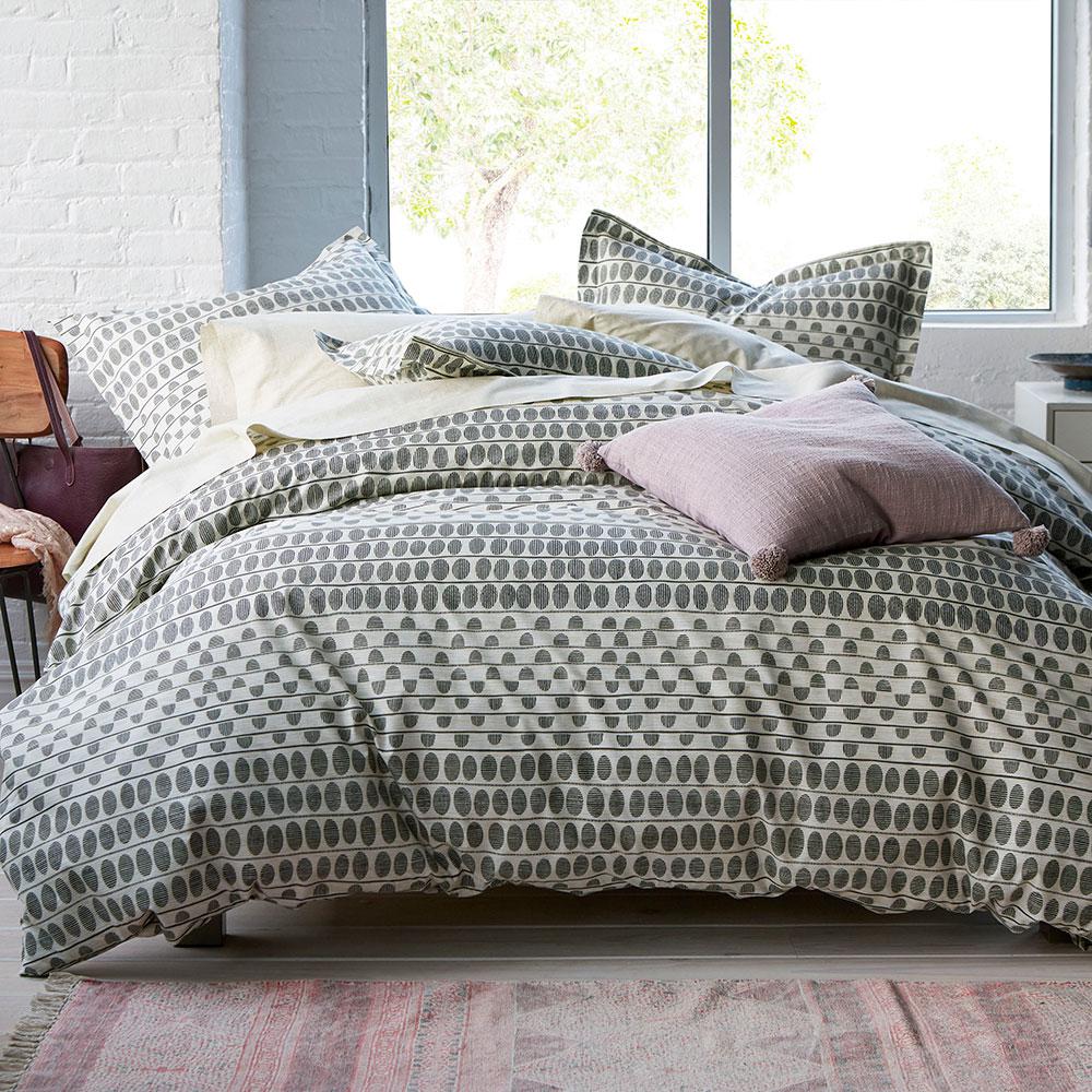 Engraved Dot Gray Ivory Organic Percale Twin Xl Duvet Cover Engraved Dot Gray Ivory Organic Percale Twin Xl Duvet Cover