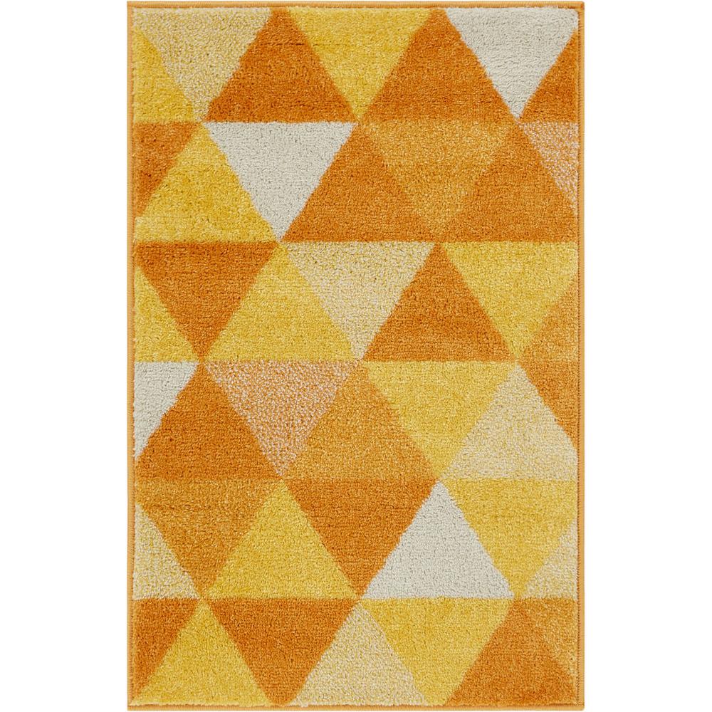 Well Woven Mystic Alvin Orange 2 Ft X 3 Ft Modern Geometric