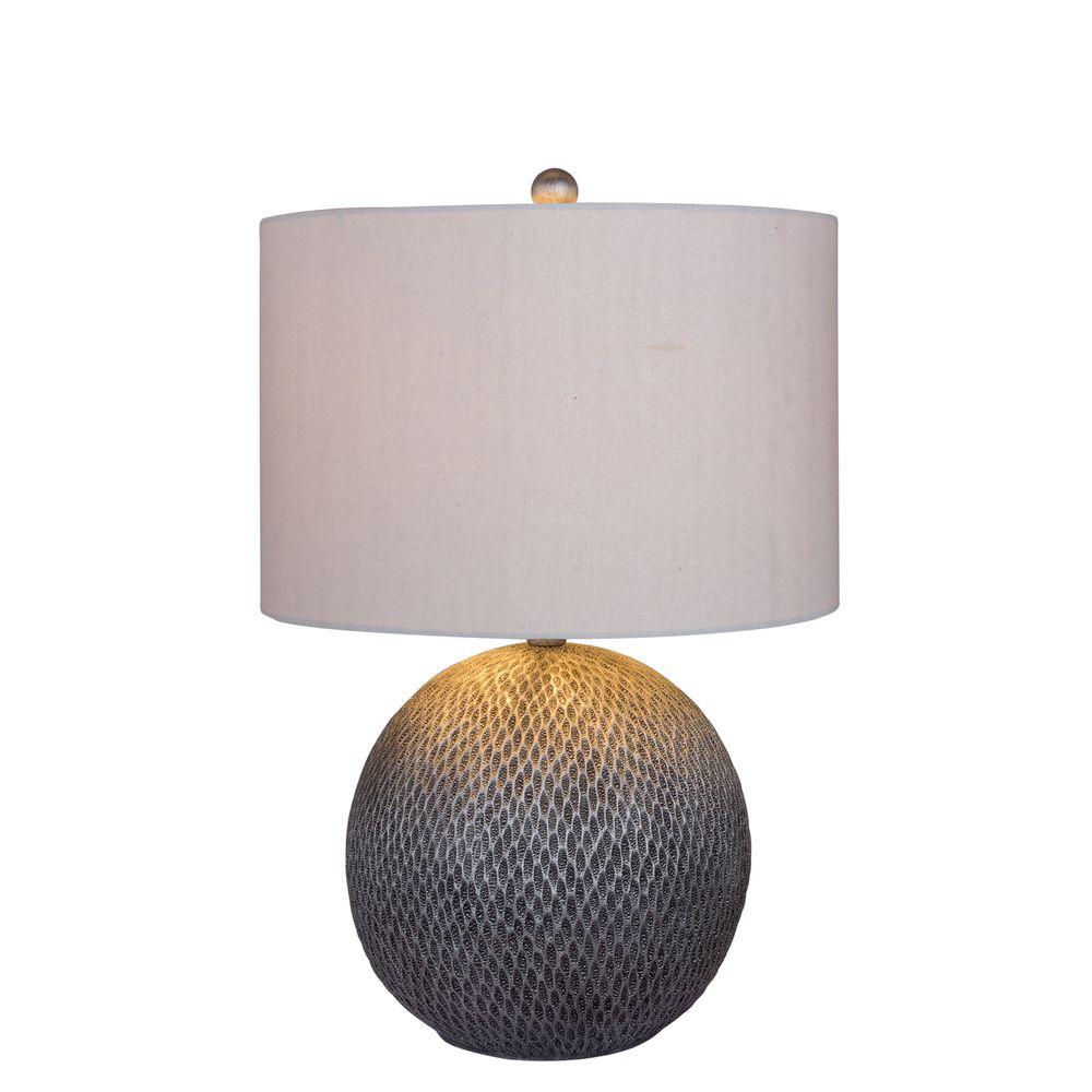 Touch Sensor Table Lamps The Home Depot Silver Resin Table Lamp