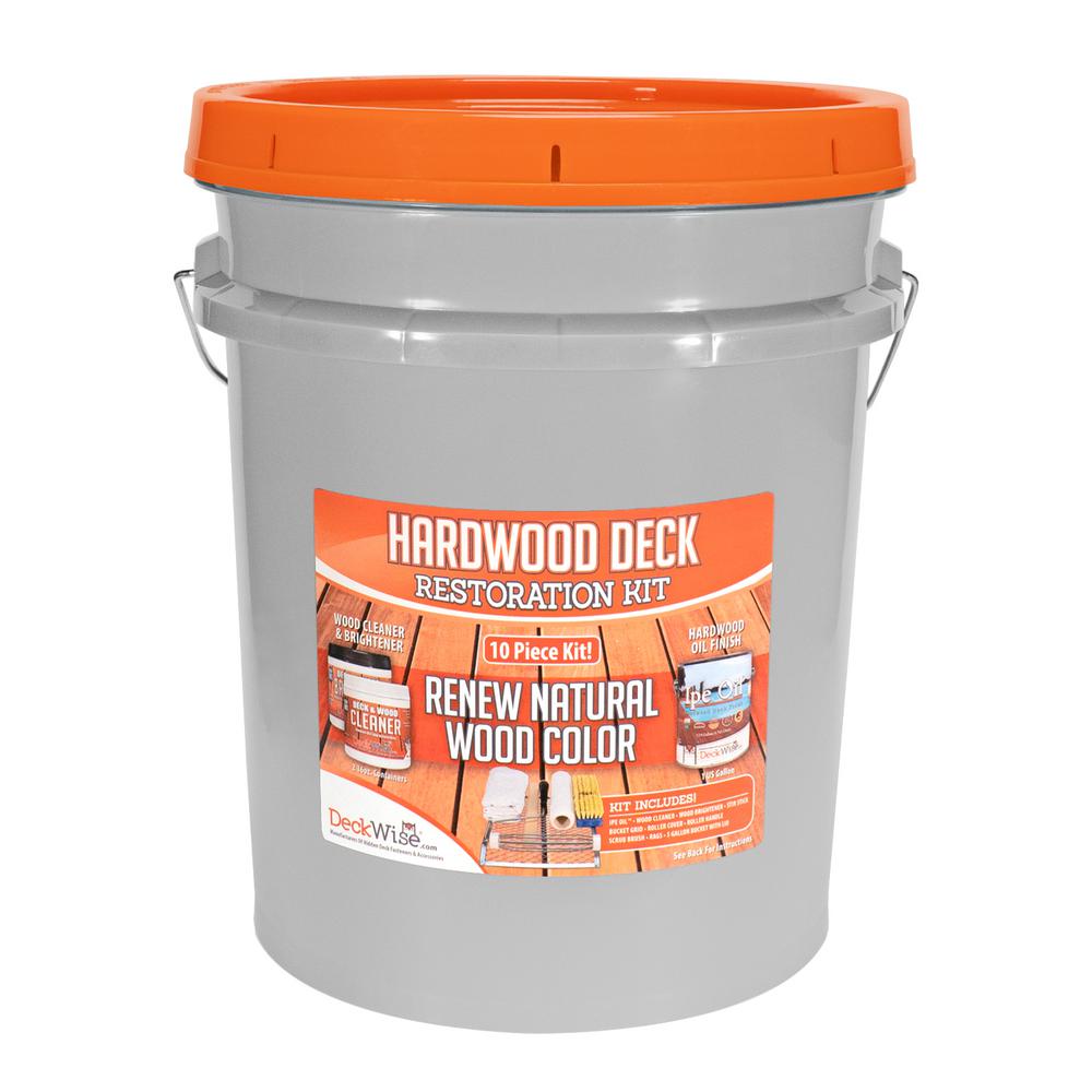 DeckWise Hardwood Deck Restore Kit 1 gal. Ipe Oil Semi