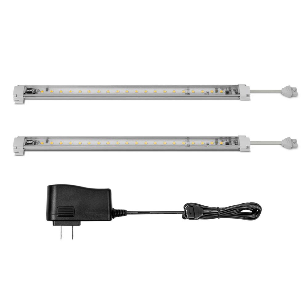 Xkglow 12 In 40 Led Warm White Under Cabinet Light Bar Kit 2 Led Warm White Under Cabinet Light Bar