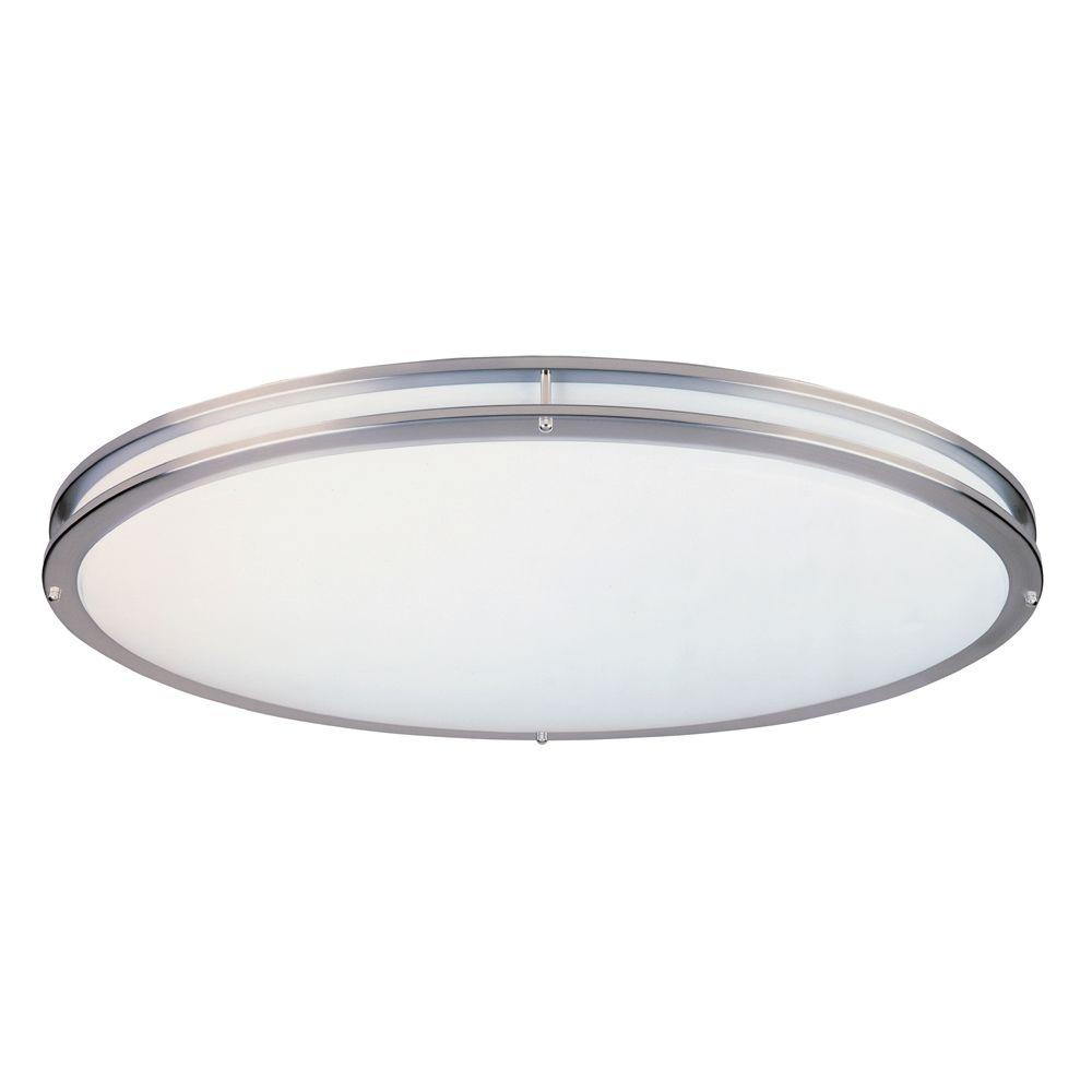 Designers Fountain Oval Fluorescent 2Light Satin Nickel Interior