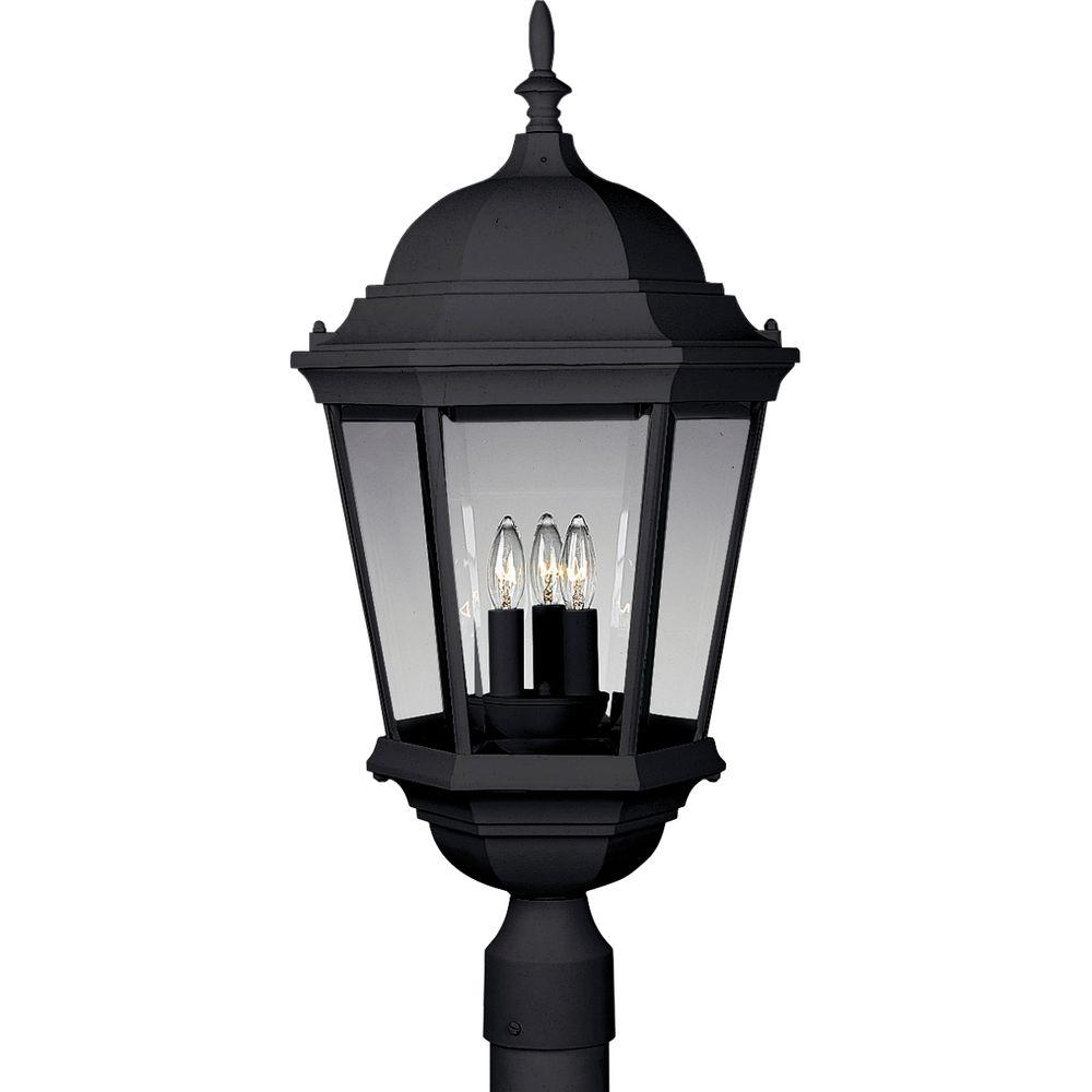 Progress Lighting Welbourne Collection 3-Light Textured Black Outdoor Post... by Progress Lighting