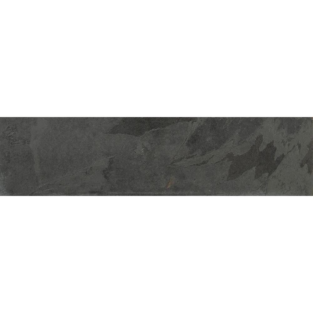 Floor Black Tile Flooring The Home Depot Hampshire 6 In X 24 Gauged Slate Floor And Wall Tile 10
