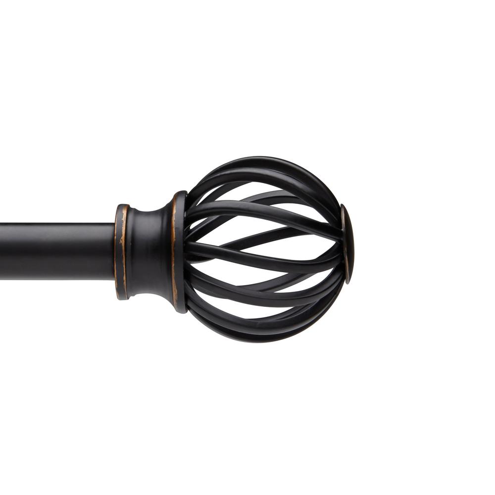 Umbra Coppola 5 8 In Dia Single Rod 48 In 88 In In Burnished