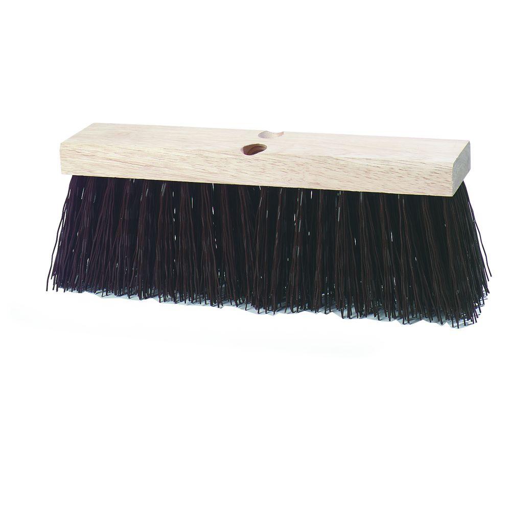 Carlisle Palmyra 16 in. Stalk Bristled Heavy Street Sweep Broom (12Case)3621941600 The Home