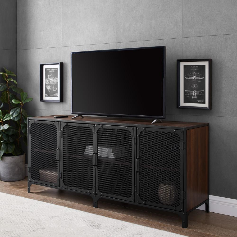 Featured image of post Tv Stand Wood And Metal - A wood and metal tv stand with an industrial look will feel at home in a contemporary setting.