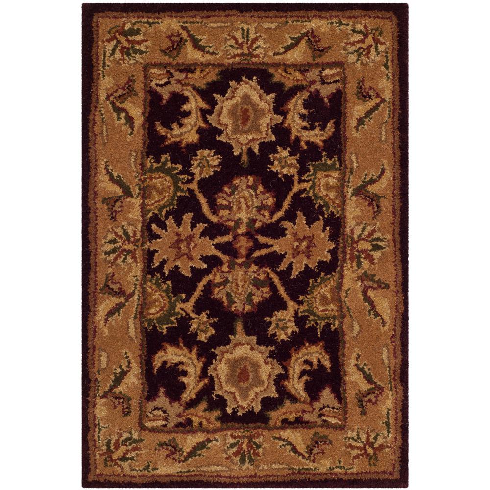 Safavieh Classic Dark Plum/Gold 2 ft. x 3 ft. Area RugCL244B2 The