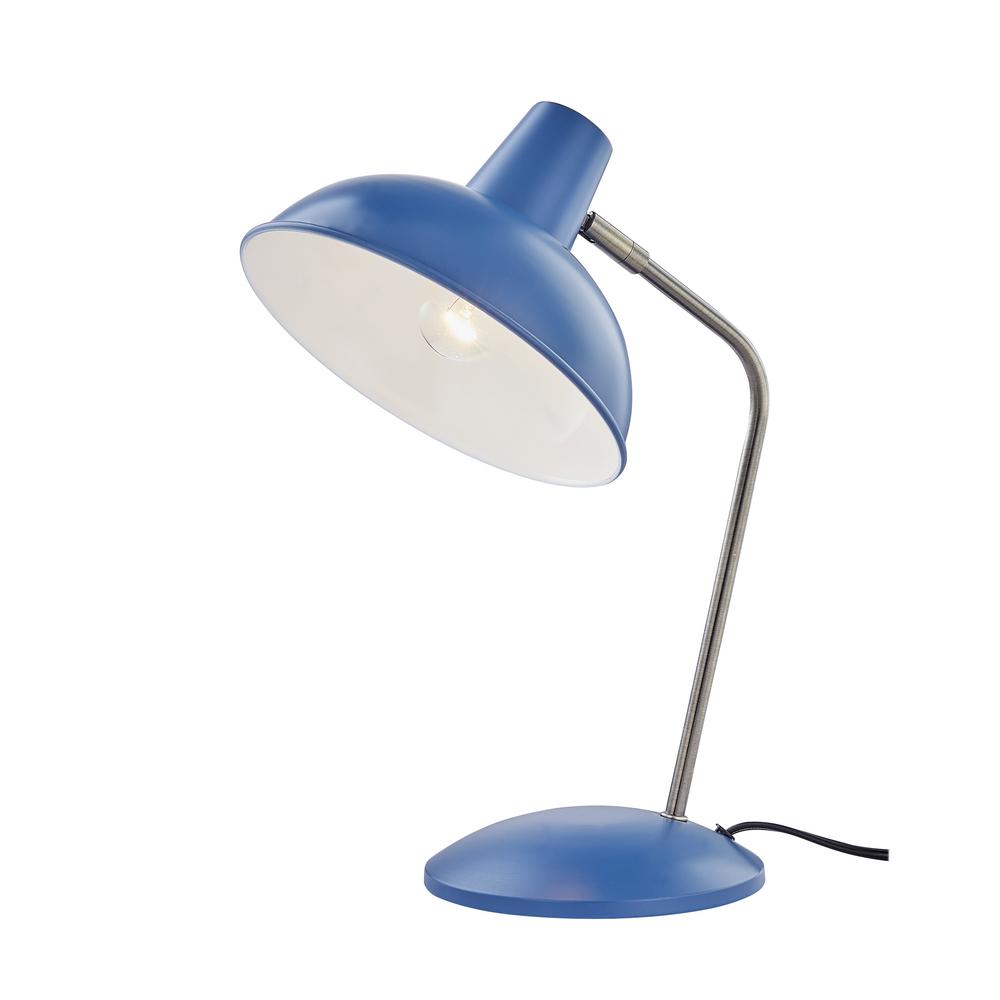 light blue desk lamp