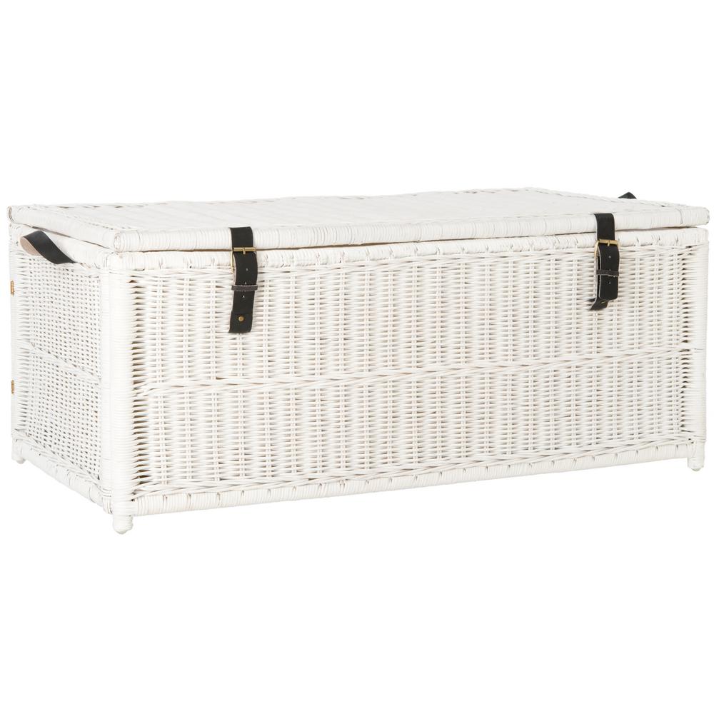 Himess Caden 46 In White Wicker Storage Trunk Hpm9000a The 8 Himess Caden 46 In White Wicker Storage Trunk