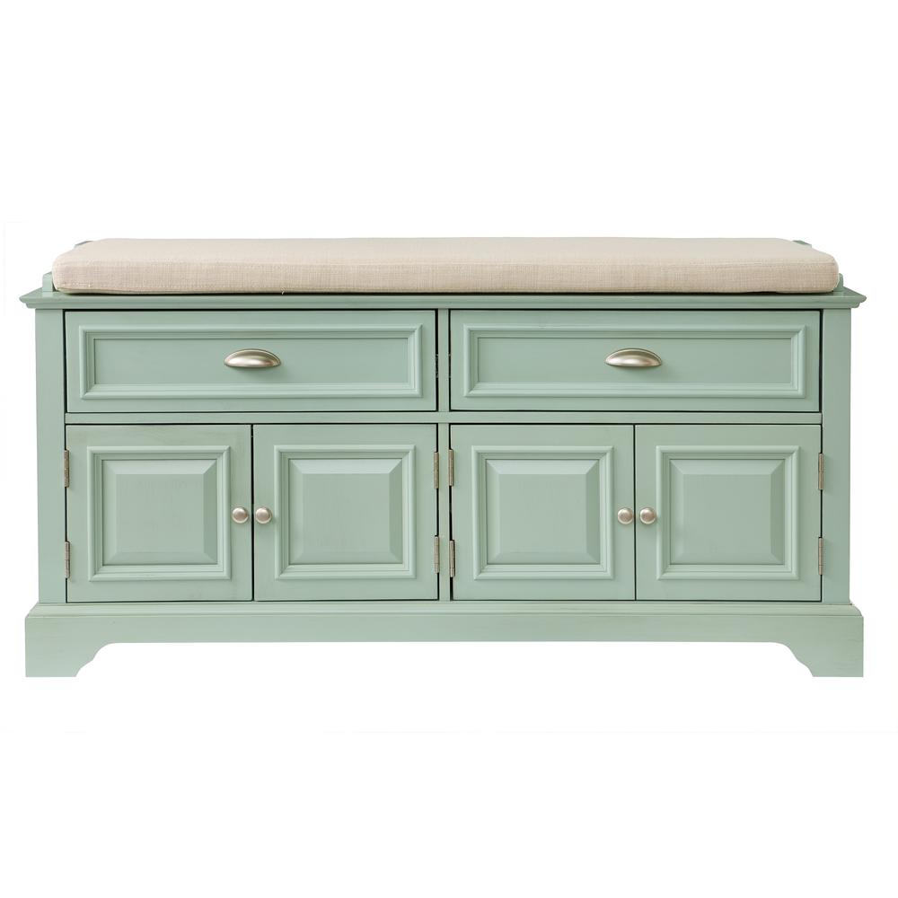  Home Decorators Collection Sadie  Antique Blue 2 Drawer 