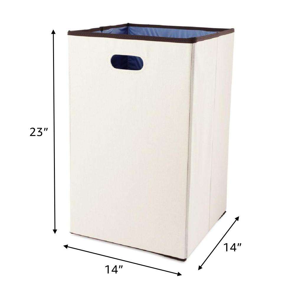 Rubbermaid Configurations 23 in. Foldable Laundry Hamper in Natural