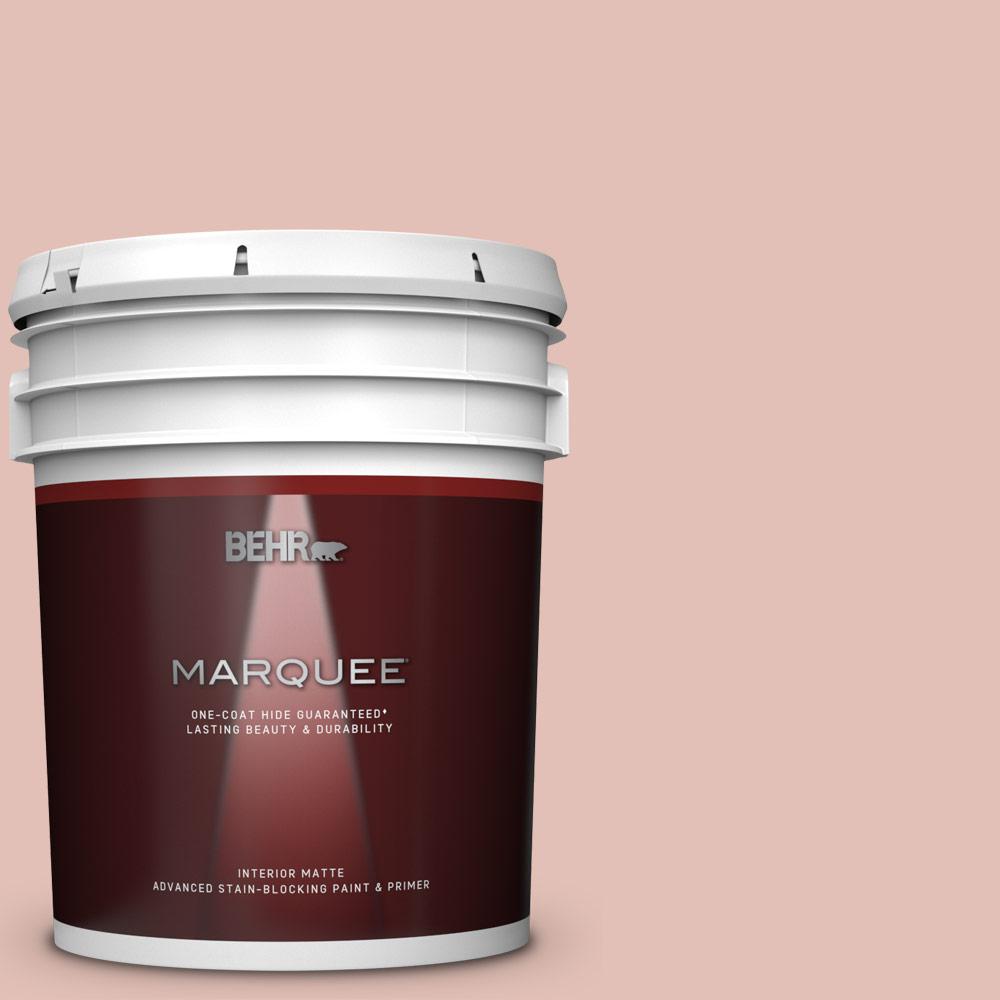 Behr Marquee 5 Gal S180 2 Sunwashed Brick Matte Interior Paint And Primer In One