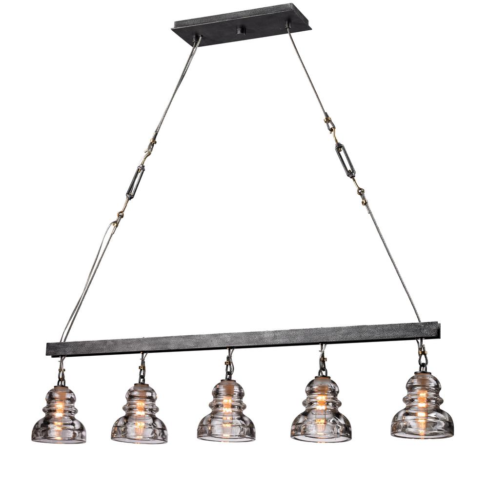 Troy Lighting Menlo Park 5 Light Old Silver Pendant Troy Lighting Menlo Park 5 Light Old Silver Pendant