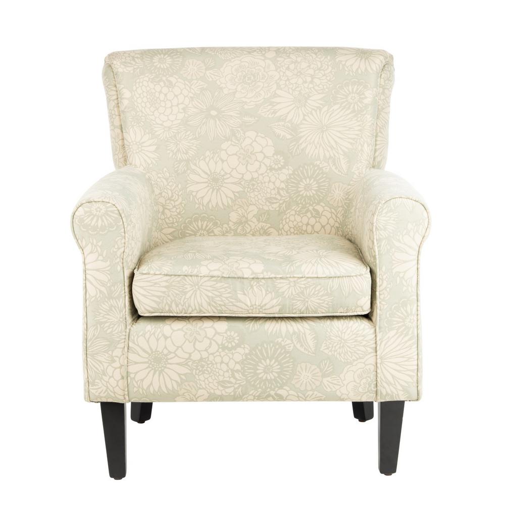 Safavieh Hazina Abbey Mist Cotton Blend Club Arm Chair Mcr1002b