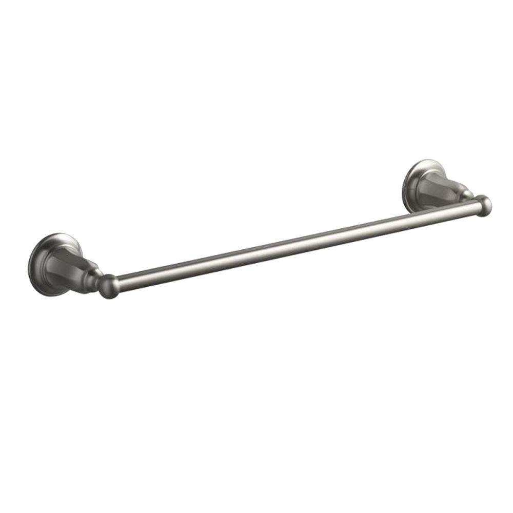 Kohler Kelston 18 In Towel Bar In Vibrant Brushed Nickel K 13500 Bn The Home Depot