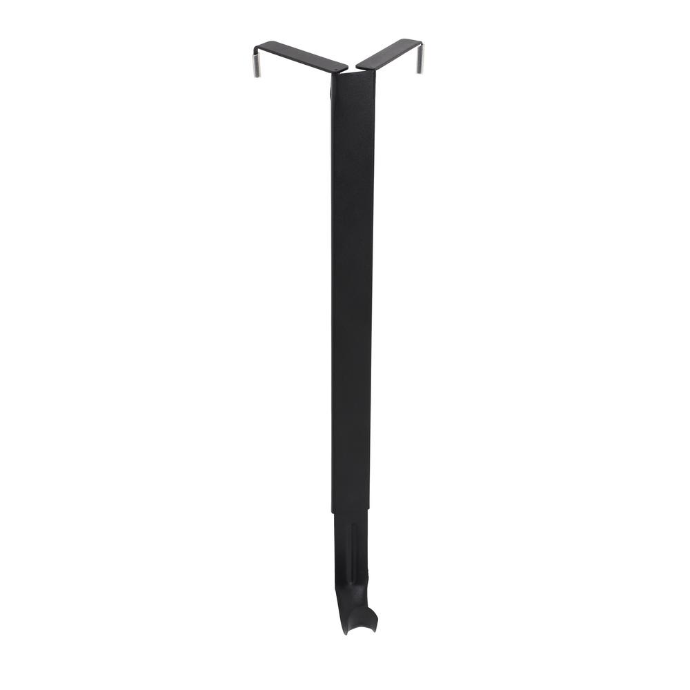 Haute Decor 16 5 In Matte Black Adapt Top And Bottom Adjusting Wreath Hanger