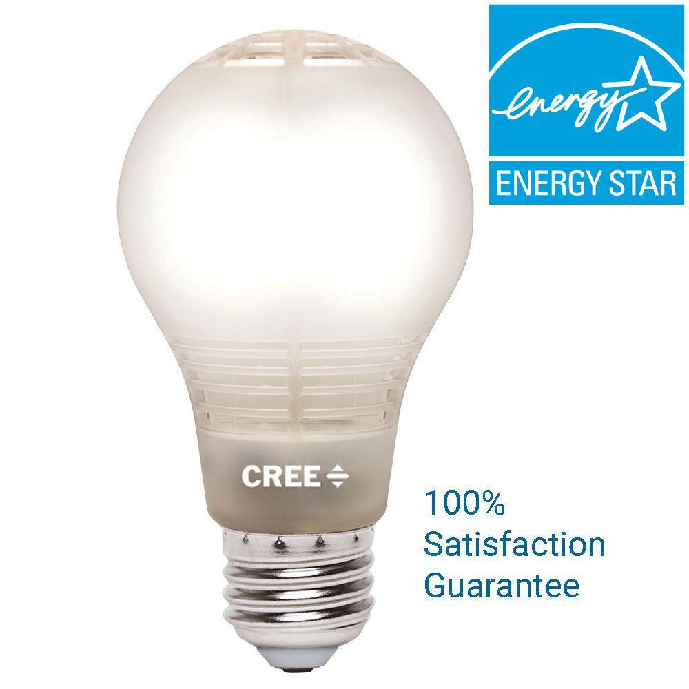 Cree 60W Equivalent Soft White A19 Dimmable LED Light Bulb with 4Flow