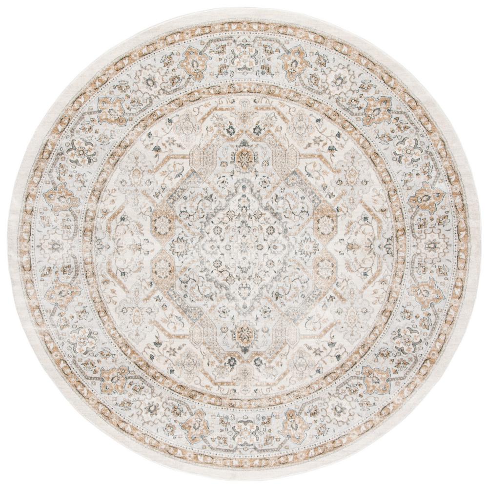 Safavieh Isabella Cream/Beige 7 ft. x 7 ft. Round Area RugISA916B7R